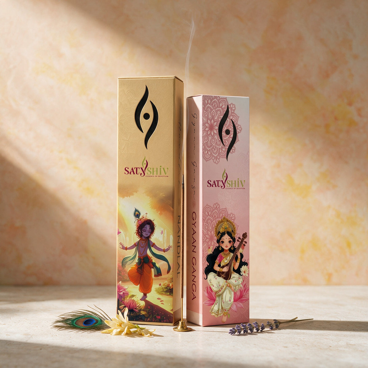 Nandlal + Gyaan Ganga Agarbatti | 2 x 18 Pcs, image 1