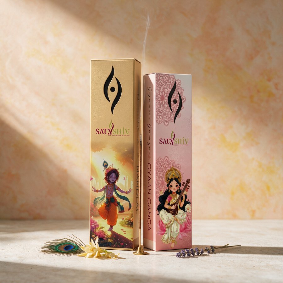 Nandlal + Gyaan Ganga Agarbatti | 2 x 18 Pcs