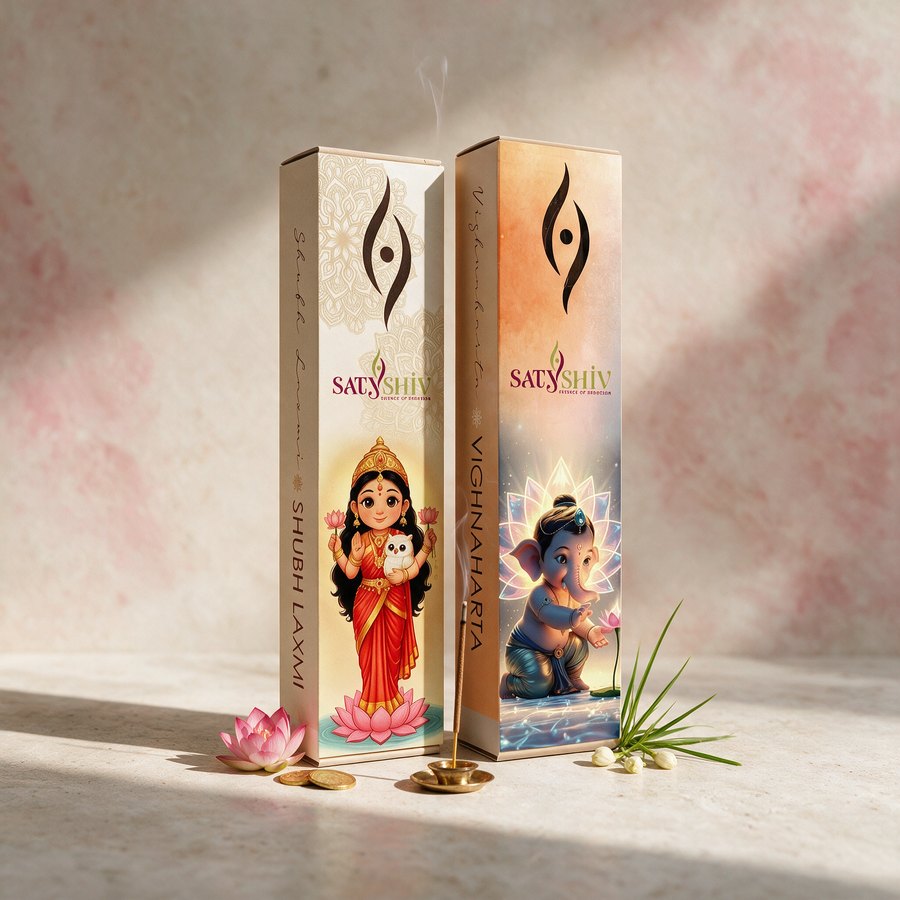 Shubh Laxmi + Vighnaharta Agarbatti | 2 x 18 Pcs